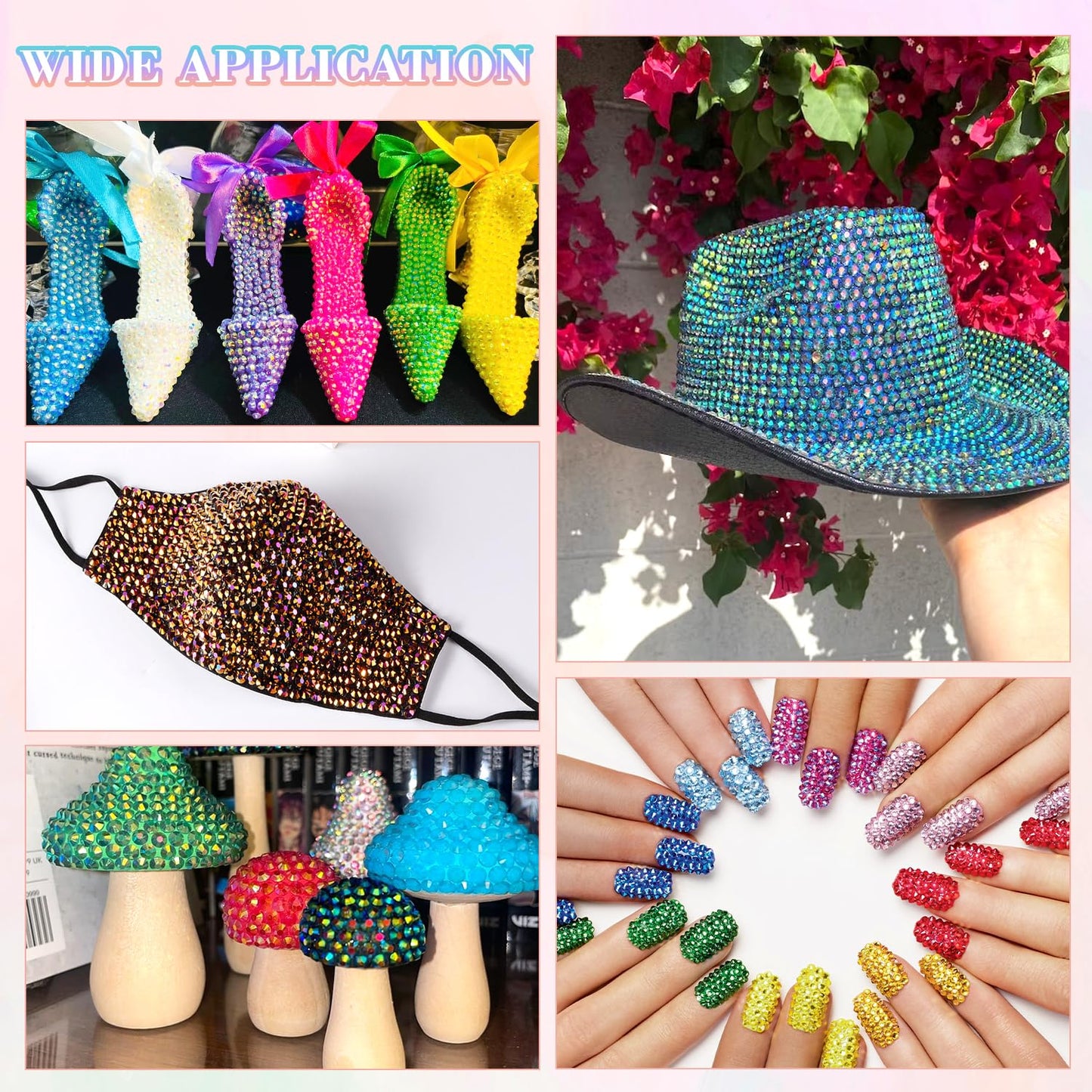 30000Pcs Resin Rhinestones for Bedazzling with B7000 Jewelry Glue, 3MM Colorful Gems Flatback Rhinestones for Crafting, Crystal for DIY Crafts Clothing Tumblers Mugs Shoes Fabric Decor Nail Art