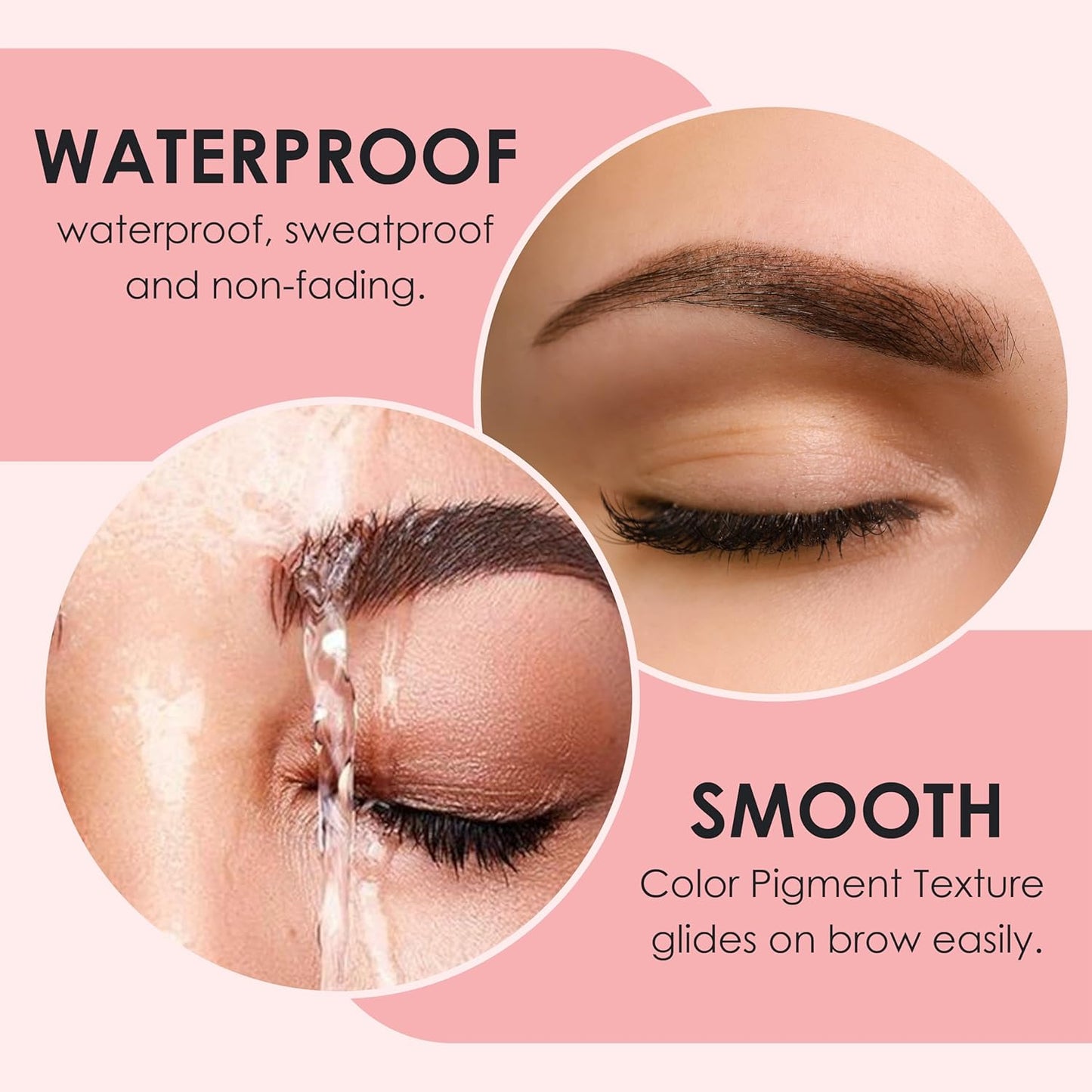 Luxe Cosmetics- Black Color Set for Lashes and Brows - Long Lasting Temporary Color (Up to 4 Weeks) - Vegan & Cruelty-Free - for Salon & Home Use