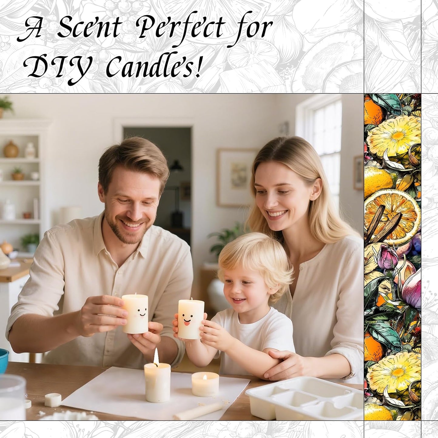 HIQILI Myrtle & Orange Blossom Fragrance Oil for Diffuser, Inspired by D.or Tera-Bella, Candle & Soap Making, Long-Lasting Citrus Floral Scent - 1 Fl Oz