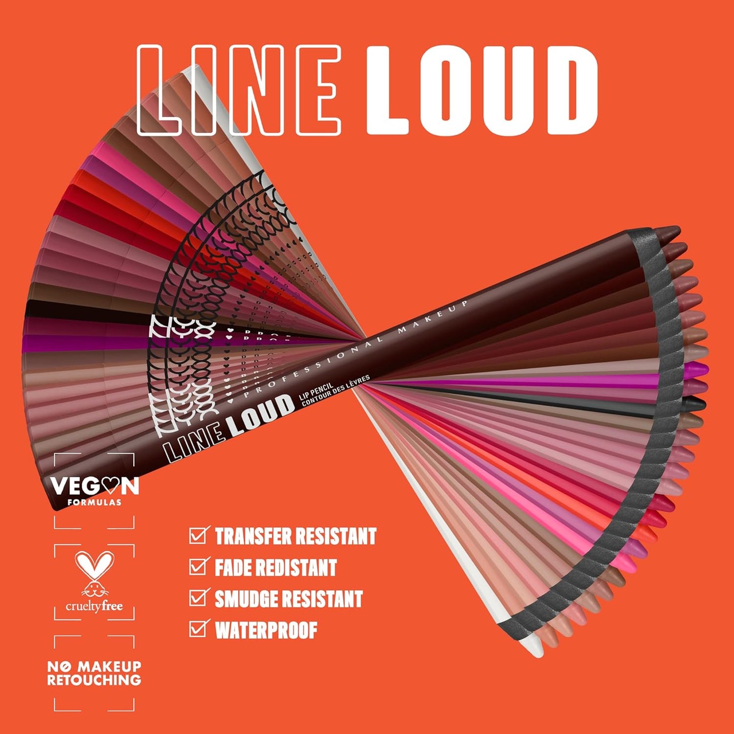 NYX PROFESSIONAL MAKEUP Line Loud Lip Liner, Longwear and Pigmented Lip Pencil with Jojoba Oil & Vitamin E - Too Blessed