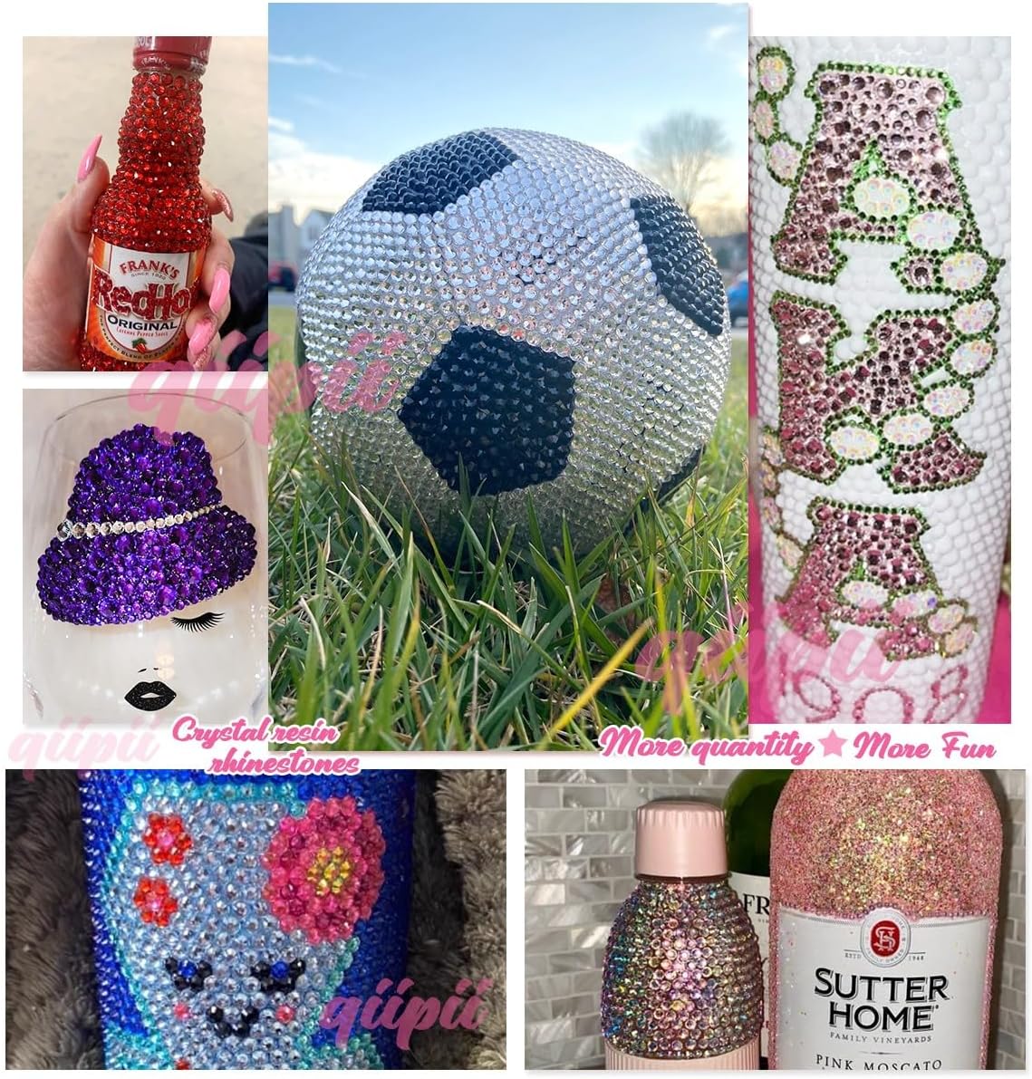 Caramel Gold Crystal Resin Rhinestones w B7000 Jewelry Glue for Bedazzling Crafting 3mm-6mm Flatback Stones Diamonds Crystals Gems Charms for Nails Face Eyes Makeup Tumblers Bottles DIY Crafts