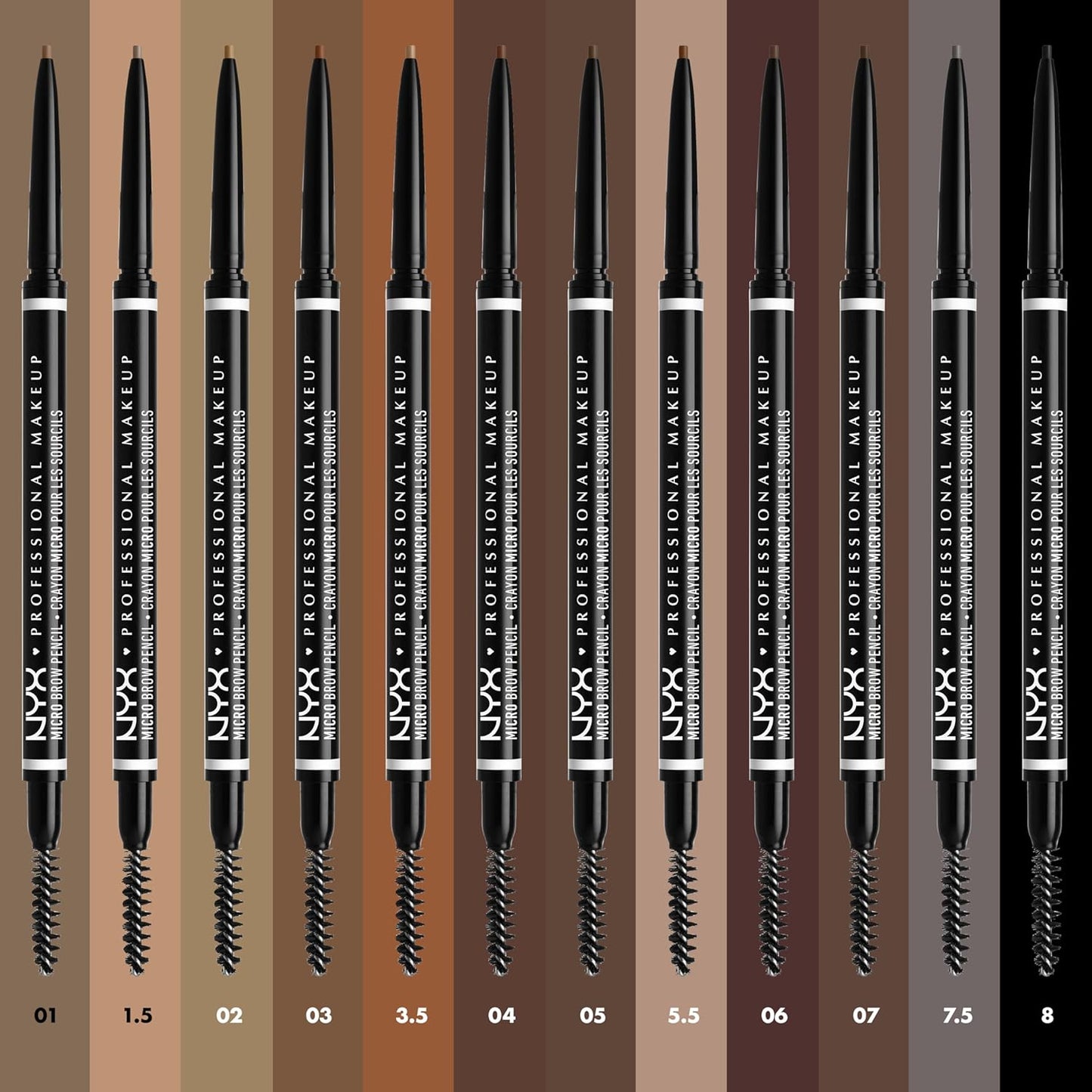 NYX PROFESSIONAL MAKEUP Micro Brow Pencil, Precise Eyebrow Pencil - Taupe