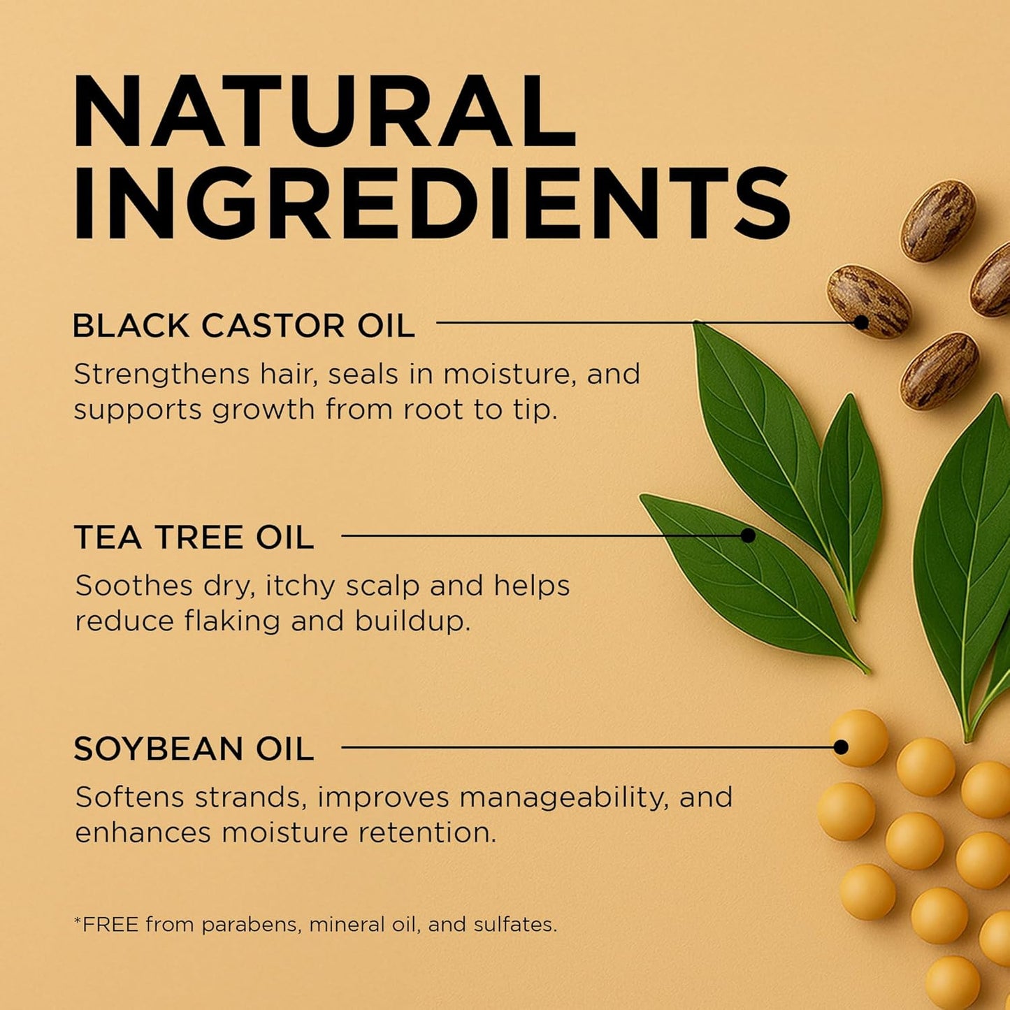 African Pride Black Castor Miracle Hair & Scalp Sealing Oil – Hair Oil with Black Castor, Tea Tree & Soybean Oil for Moisture Lock, Scalp Relief & Growth Support | 6oz (Pack of 3)