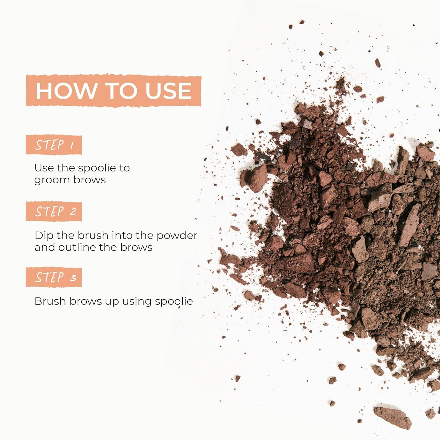 Soft Brow Define & Fill Powder Duo, Includes Dual ended Brush, Vegan and Cruelty Free (Black/Brown)