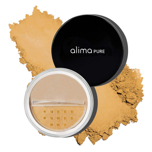 Alima Pure Matte Foundation Loose Mineral Powder Foundation Makeup, Loose Powder Makeup Oil Free Talc Free Powder, Natural Makeup Mineral Foundation Full Coverage Natural Foundation Powder .16 oz/4.5g