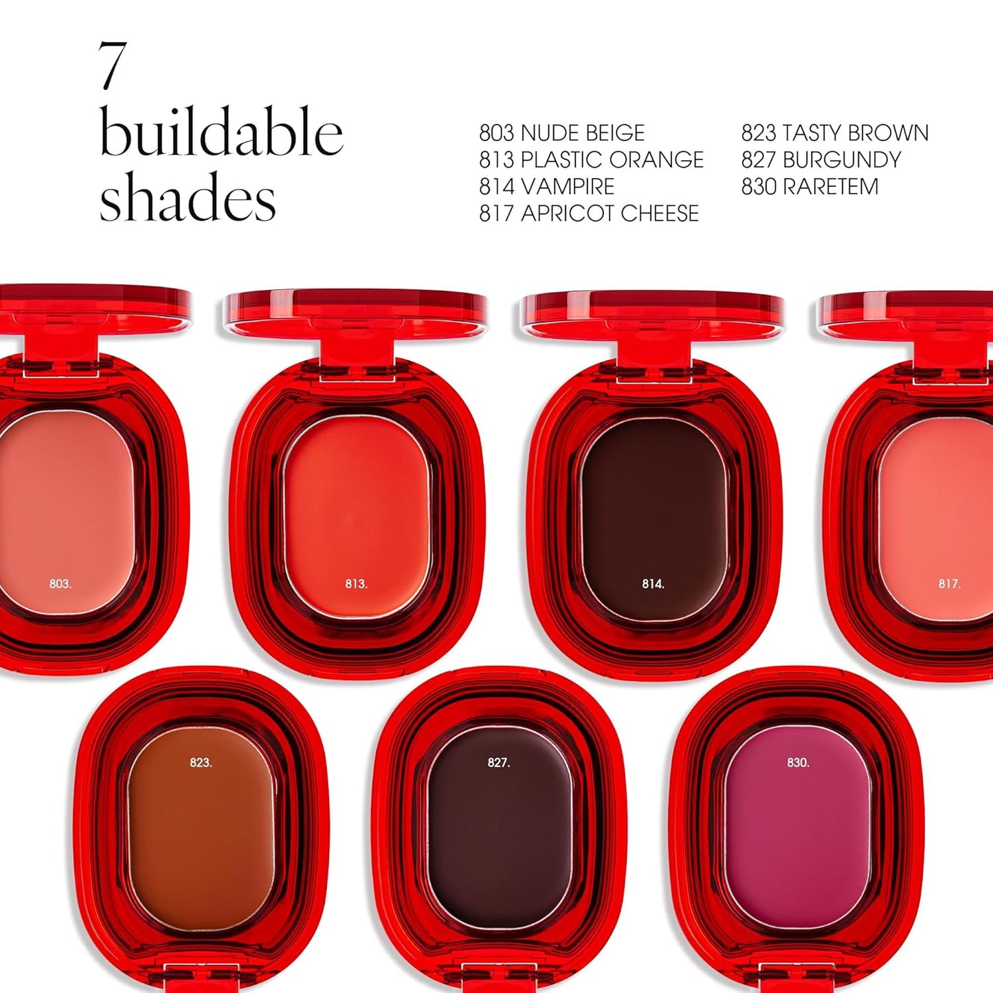 AIR LIPS 803 NUDE BEIGE, Lip & Cheek, Natural Soft Matte Finish & Buildable, Airy Formula (1.2g, 0.003 oz.)