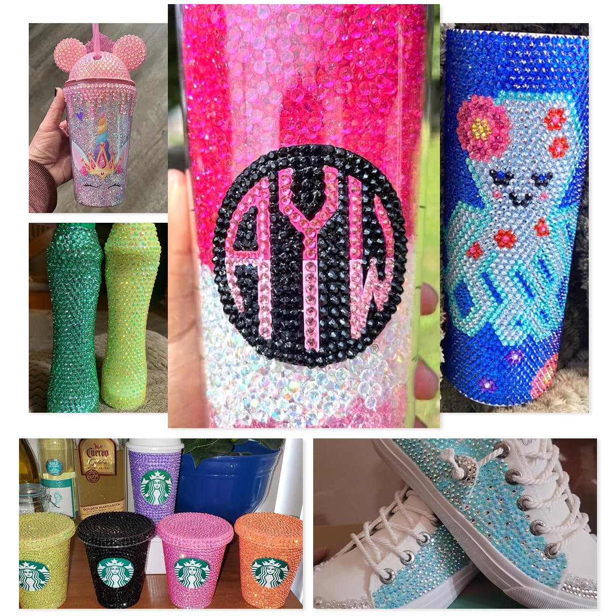 16000PCS Royal Blue AB Resin Rhinestones for Crafting 3mm 4mm 5mm Dark Blue Flatback Jelly Stones Bulk Diamonds Gems Charms for Nails Face Eyes Makeup Tumblers Bottles DIY Crafts Clothes Shoes