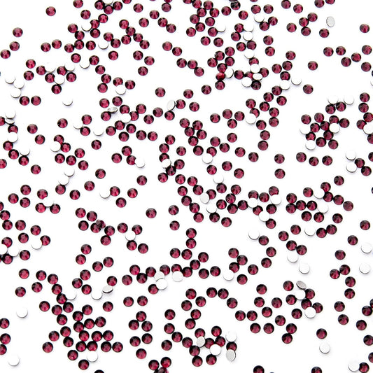 1440Pcs Amethyst Crystal Rhinestones,Glass Flatback Rhinestones Mini Gemstones for Nail Face Makeup Art Crafts Clothes Decoration -(SS6,2.0mm,Amethyst)