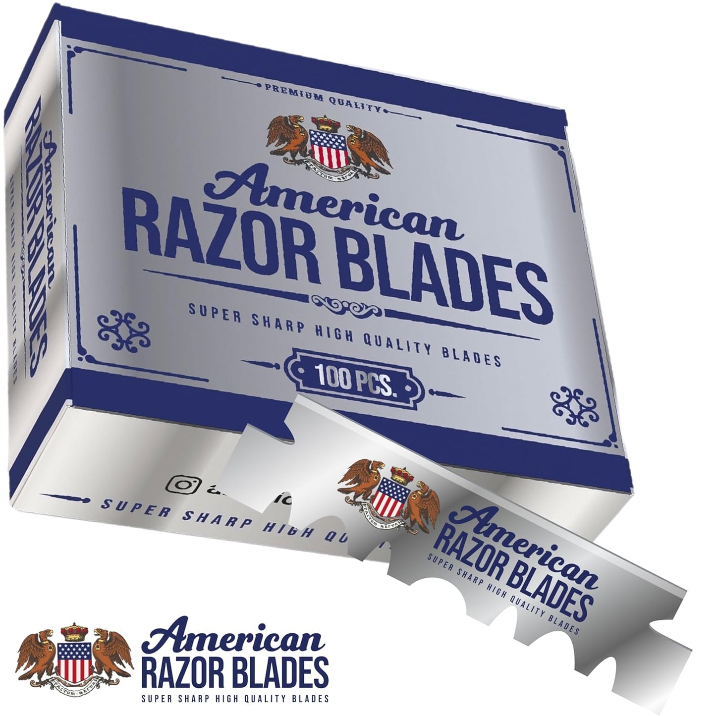 American Razor Blades from The Shave Factory - Single Edge Razor Blades (10)
