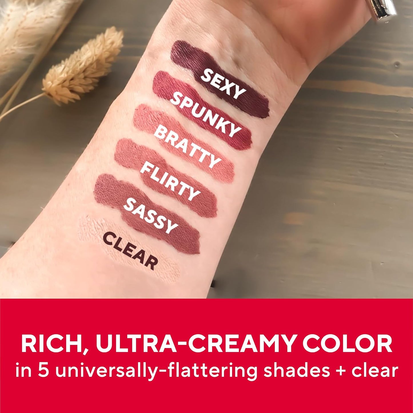 Mirabella Line & Define Lip Definer Lip Pencil, Smoothing & Moisturizing Retractable Lip Liner with Long-Lasting & Ultra-Creamy Formula, Antioxidants Vitamin C & E, & Built-In Sharpener - Clear