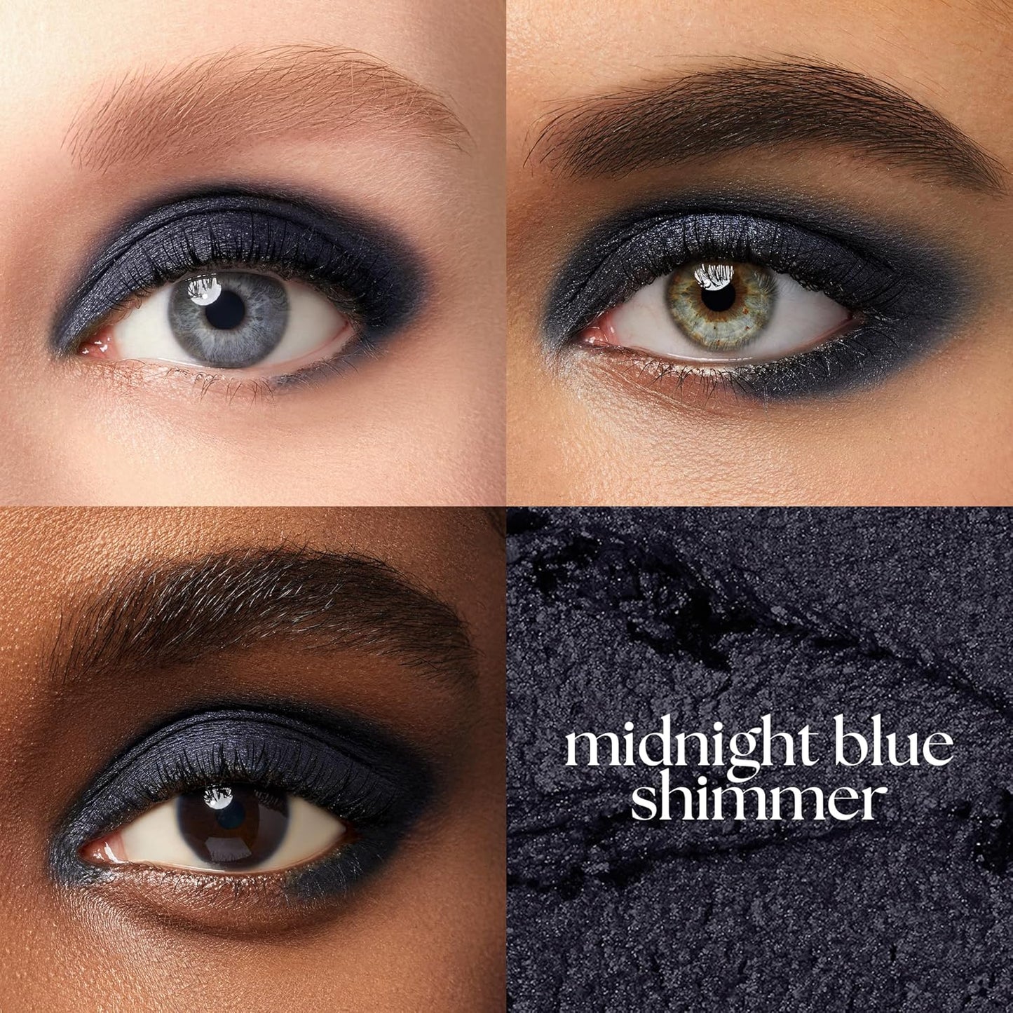 Julep Eyeshadow 101 Cream-to-Powder Waterproof Shadow Stick – Midnight Blue Shimmer – Long-Lasting, Crease-Proof, Dark Blue Shimmer Cream Eyeshadow with Built-in Smudger